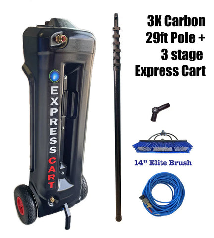 Hydrosphere Express Cart + 3K Carbon 29ft Pole - SHIPS FREE