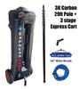 Hydrosphere Express Cart + 3K Carbon 29ft Pole - SHIPS FREE