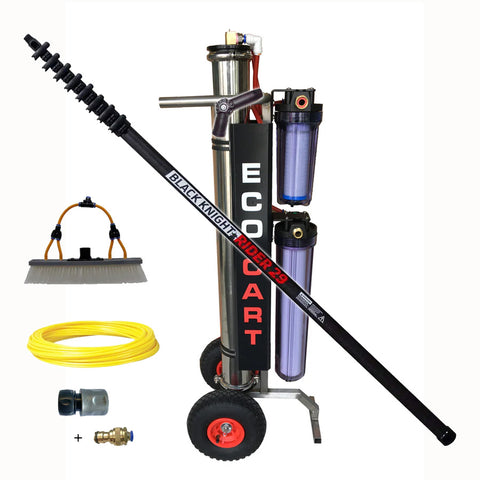 ECO 3 Stage RODI Cart + 29FT Black Knight Rider Oval Pole - SHIPS FREE
