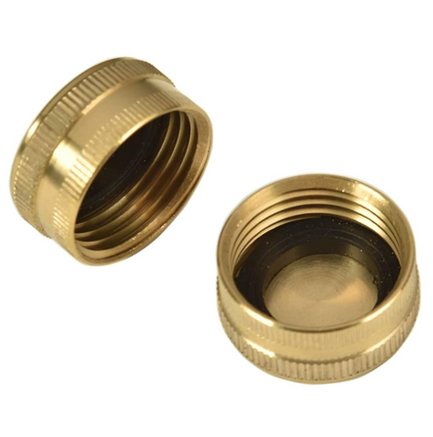 Brass Garden End Cap (pair)