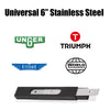 Universal 6" stainless steel scraper blades