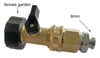 water fed female garden to 8mm with valve