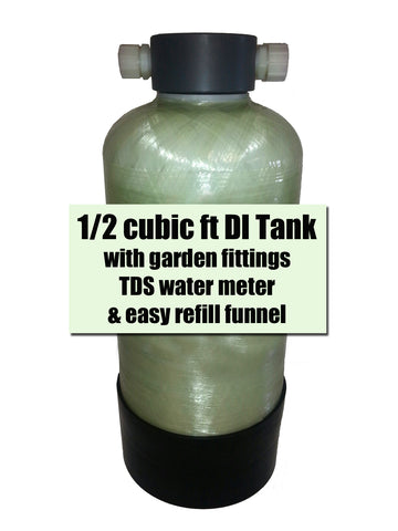 1/2 cubic ft DI Tank with TDS meter and Funnel
