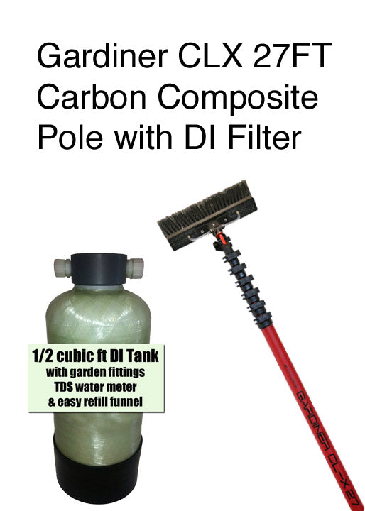 DI Filter With Gardiner CLX 27ft Pole Kit - SHIPS FREE
